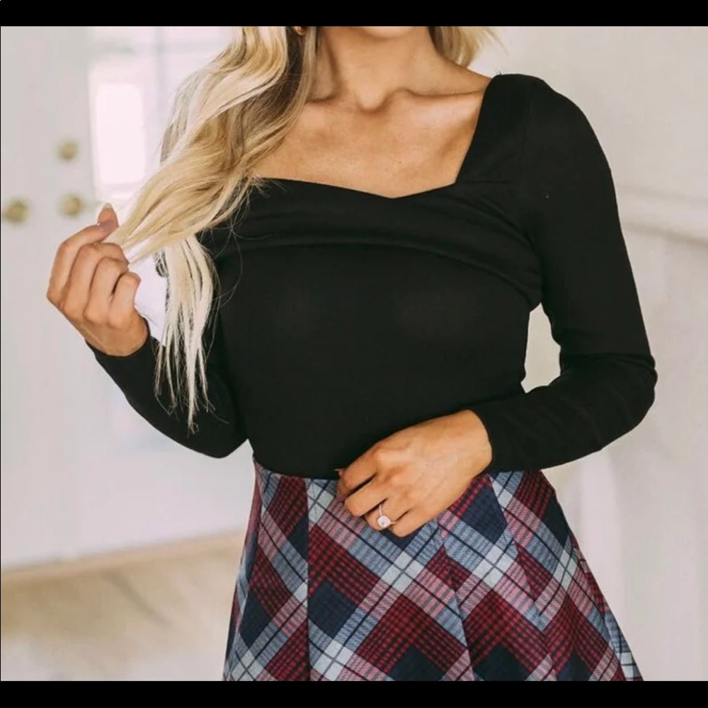 NWT Black Bodysuit, Size S